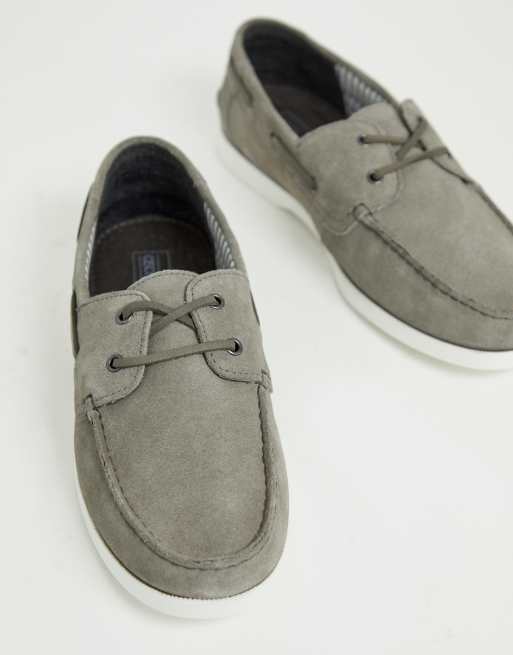 grey deck shoes