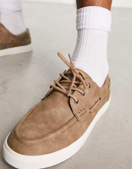 White soled store deck shoes