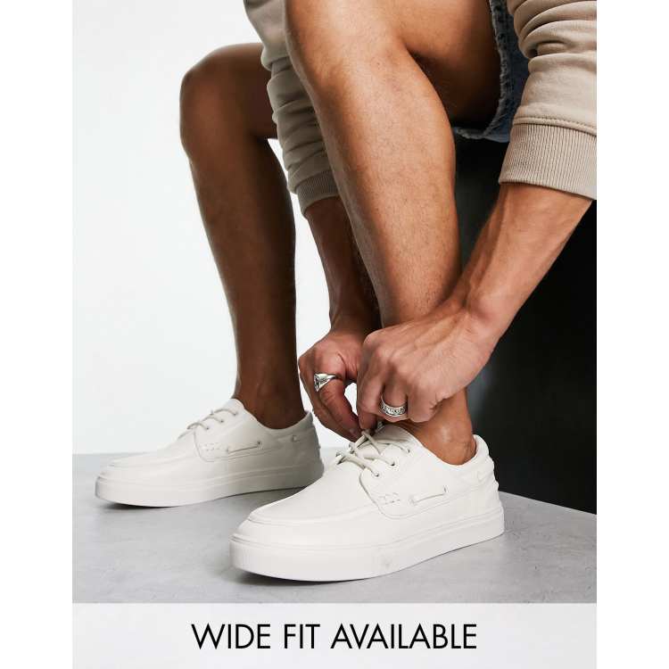 White leather sperrys store men's