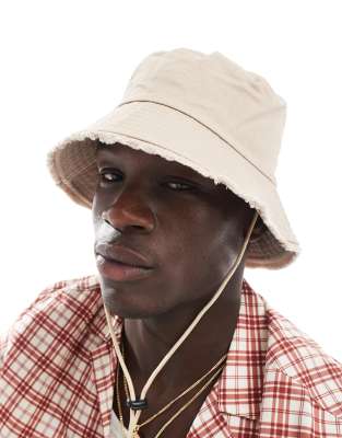 Bob  bords effilochs - Taupe - Asos Design - Modalova