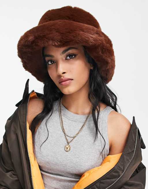 ASOS DESIGN - Bob en fausse fourrure - Marron , 2 de 4