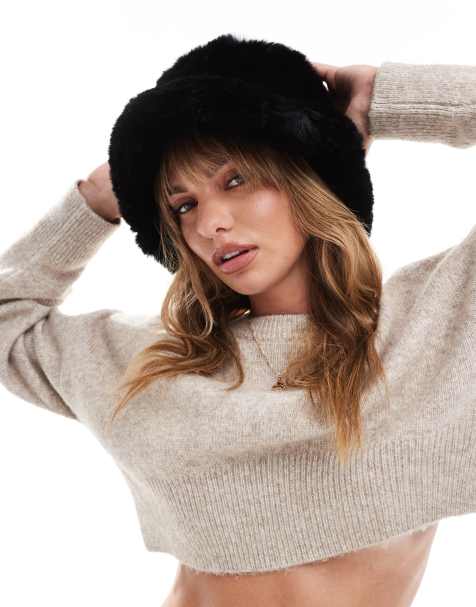 ASOS DESIGN - Bob en fausse fourrure - Noir - view 1