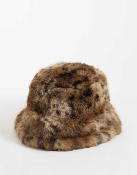 ASOS DESIGN bob en faux-fur à imprimé léopard - view 1