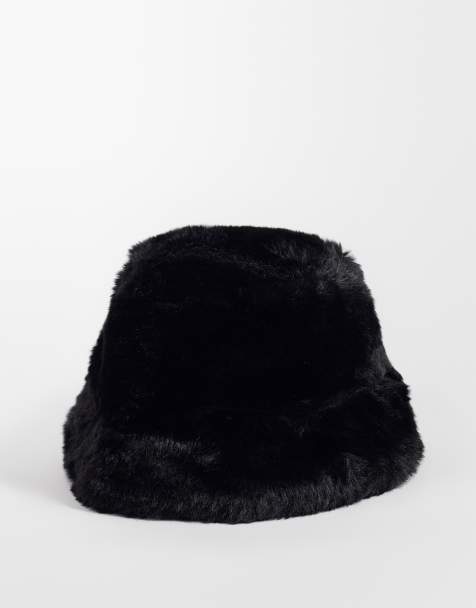 ASOS DESIGN bob en faux-fur noir - view 1