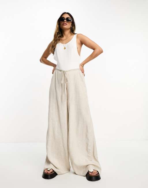 ASOS DESIGN - Body bianco con giromanica ampio e scollo rotondo sul retro, 4 di 4
