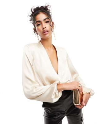 Body In Pizzo Con Scollo A V Profondo - Maniche Lunghe, Sexy E Elegante Per Serate E Appuntamenti