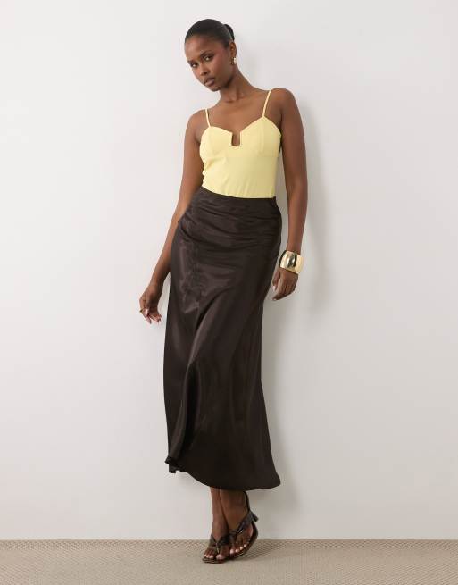 ASOS DESIGN - Body con spalline sottili compatto color latticello con scollo profondo con ferretto, 2 di 4