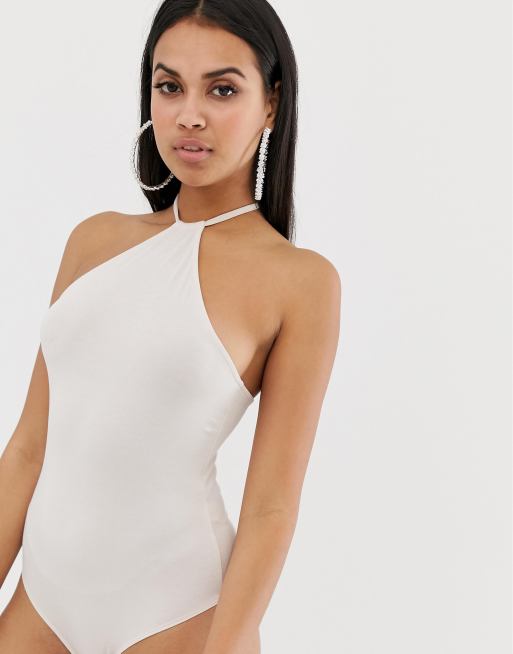 ASOS DESIGN – Różowe body bez pleców