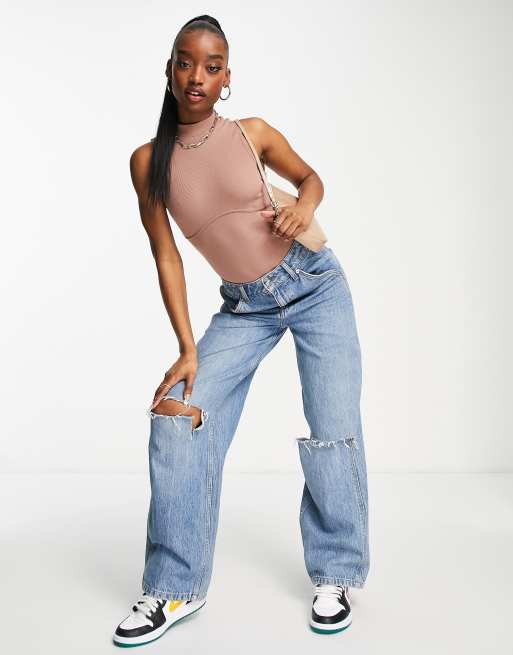 ASOS DESIGN – Body z zabudowanym dekoltem i ozdobnymi szwami na biuście, 4 z 4