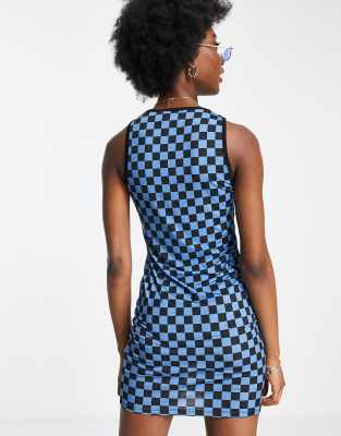 checkered dress asos