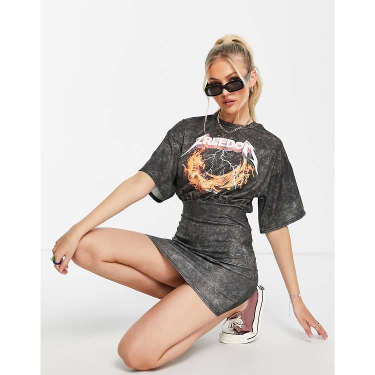 Oversized band sales tee dress