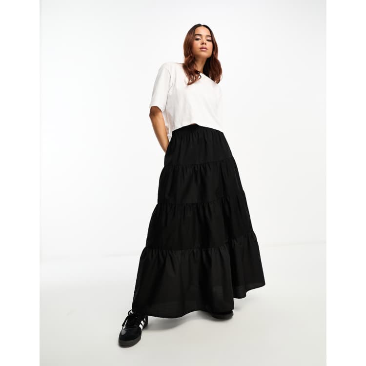 Lipsy boho maxi tiered skirt sale