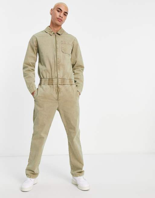 Khaki green best sale boiler suit