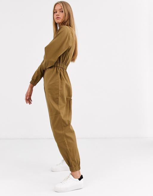 Utility zip store boiler suit