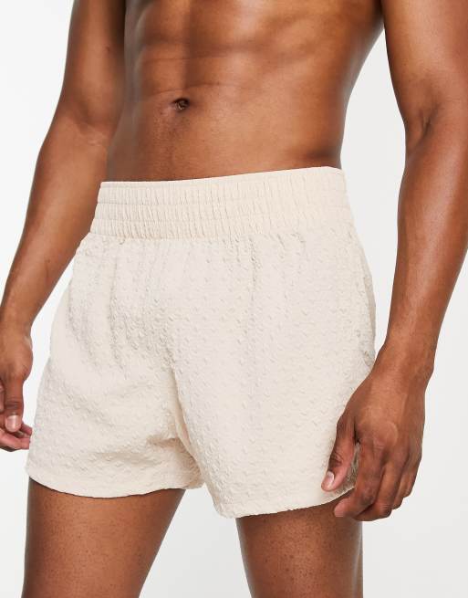 ASOS DESIGN – Bokserki z marszczonego materiału