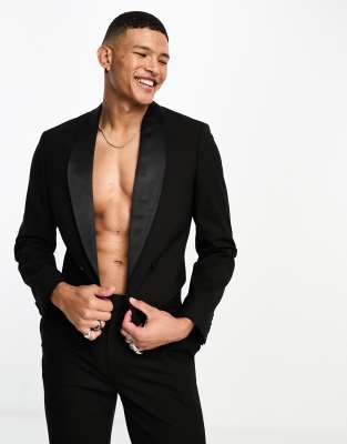 ASOS DESIGN bolero suit jacket in black - ASOS Price Checker