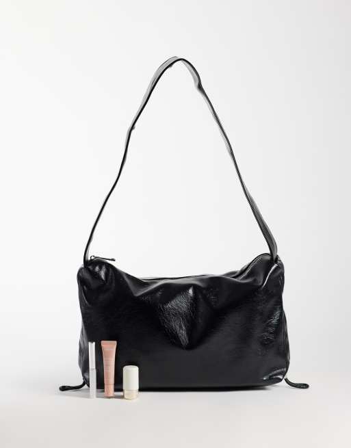 ASOS DESIGN - bolso bandolera de poliuretano negro, 2 de 4