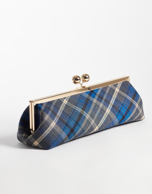 ASOS DESIGN - bolso de hombro rígido con estampado a cuadros, 4 de 4