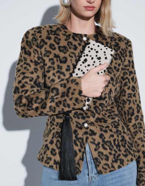 ASOS DESIGN - bolso de mano rígido con estampado dálmata - view 1