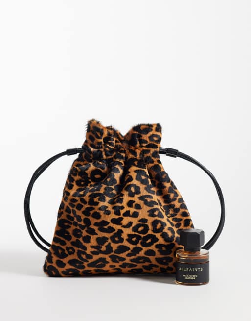 ASOS DESIGN - bolso de mano tipo pouch en piel sintética con estampado de leopardo, 3 de 4