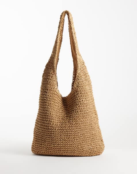 ASOS DESIGN - Bolso tote beis de paja - view 1