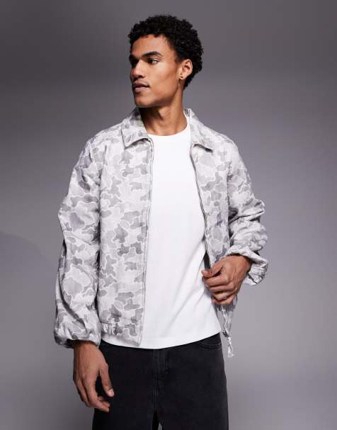 ASOS DESIGN - Bomber à imprimé camouflage - Gris - view 1