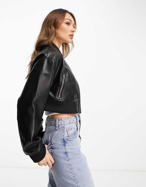 Asos veste en online cuir femme