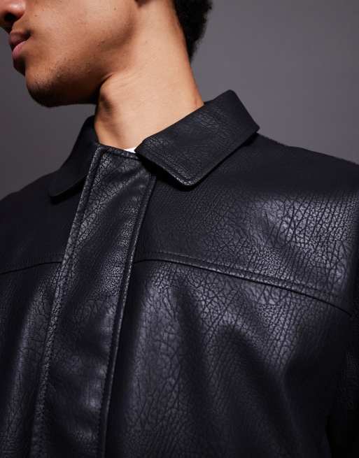 ASOS DESIGN - Bomber imitation cuir - Noir, 5 de 5