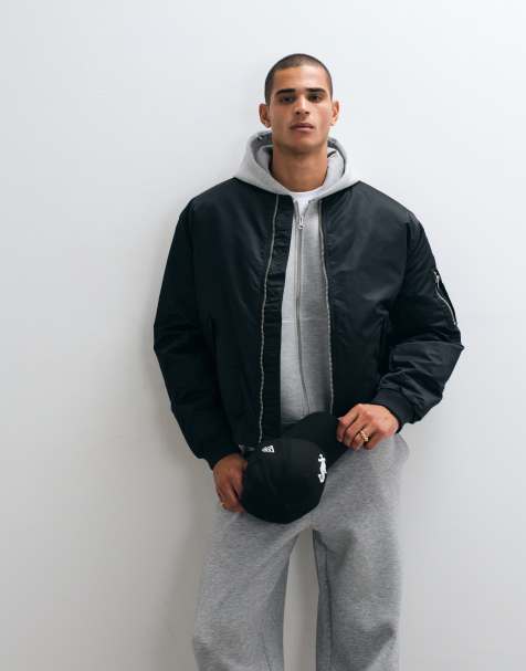 ASOS DESIGN bomber jacket in black - view 1