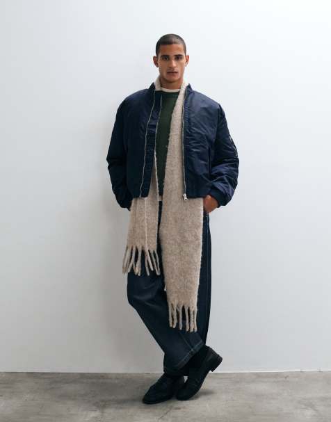 ASOS DESIGN bomber jacket in navy - view 1
