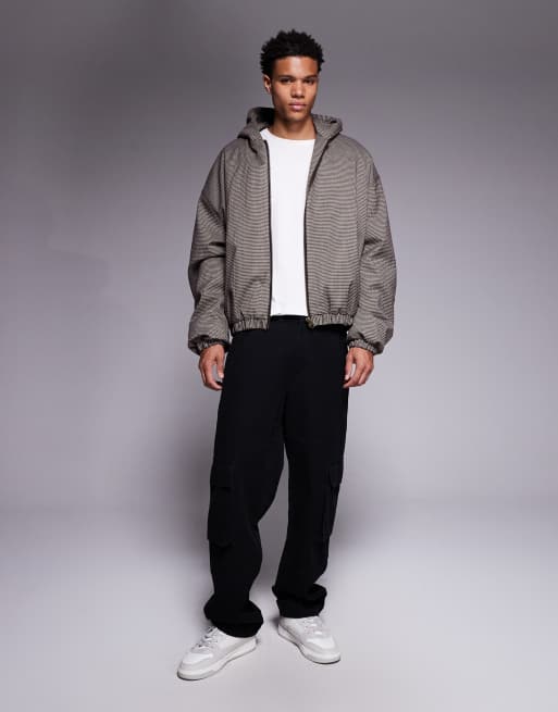 ASOS DESIGN bomber jacket in plaid, 2 of 5