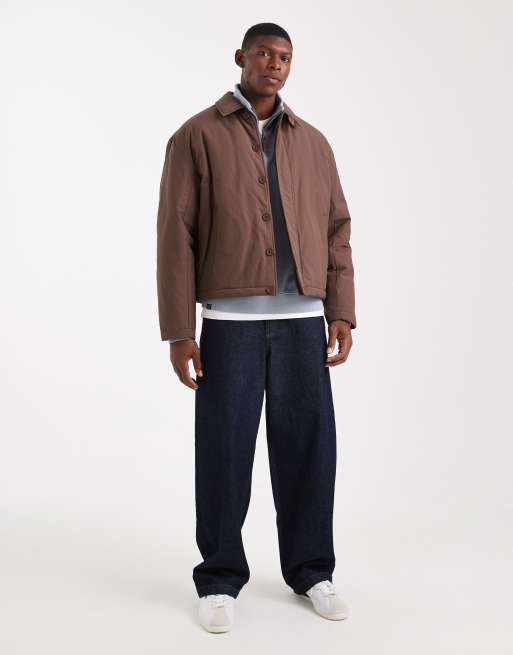 ASOS DESIGN - Bomber-jakke i brun, 2 af 5