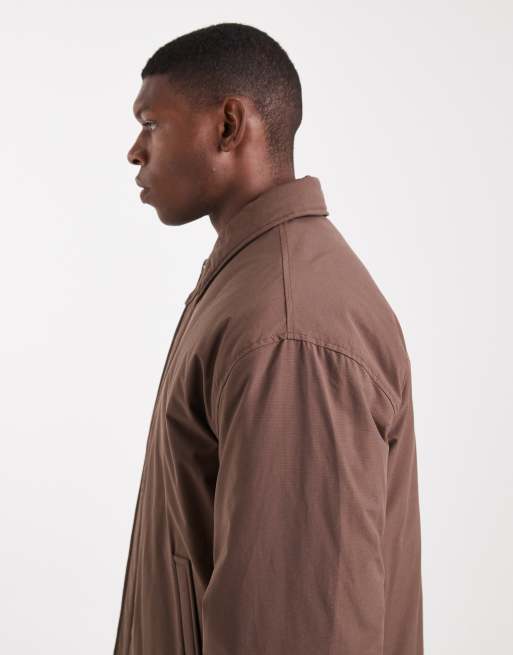 ASOS DESIGN - Bomber-jakke i brun, 4 af 5