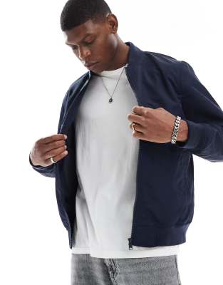 ASOS DESIGN - Bomber léger - Bleu marine