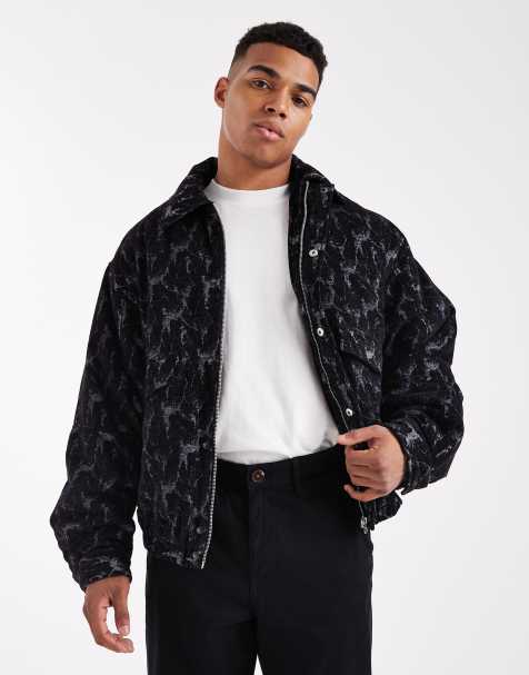 ASOS DESIGN - Bomber nero jacquard - view 1