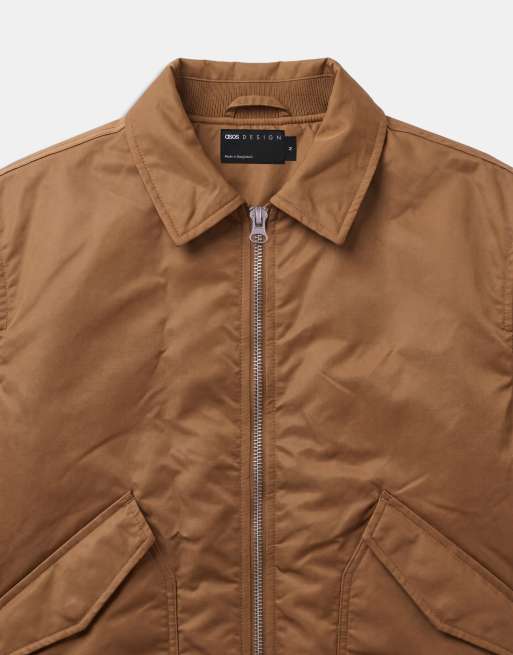 ASOS DESIGN bomber oversize couleur camel, 8 de 9