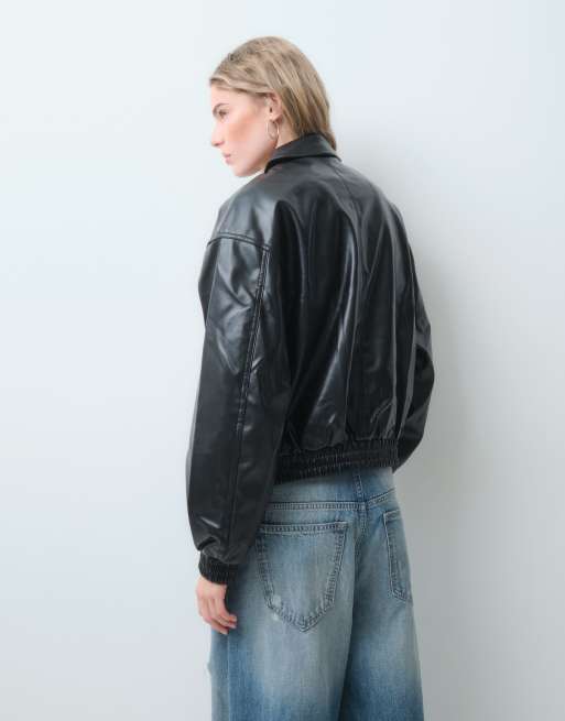 ASOS DESIGN bomber oversize noir, 4 de 5