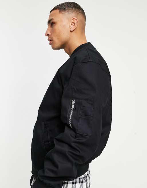 ASOS DESIGN Bomber oversize Noir ASOS