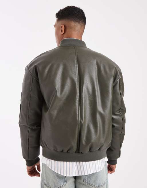 ASOS DESIGN - Bomber oversize - Vert, 3 de 5