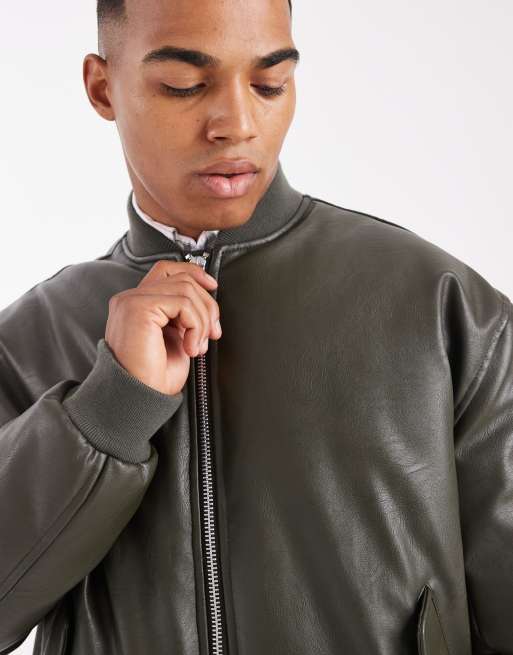 ASOS DESIGN - Bomber oversize - Vert, 5 de 5