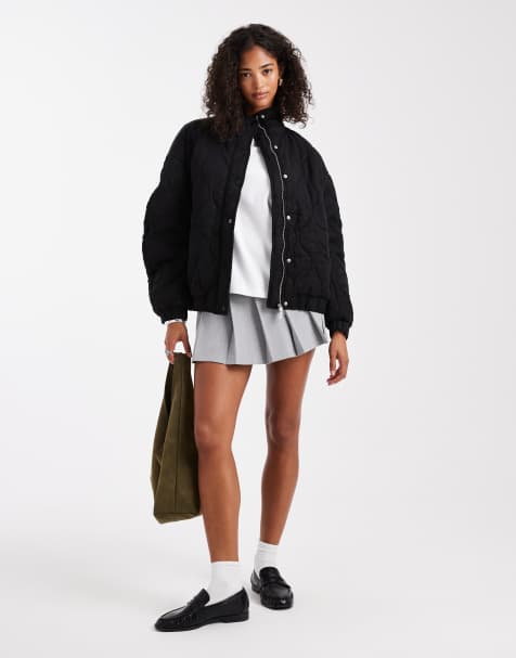 ASOS DESIGN - Bomber trapuntato nero con carré - view 1