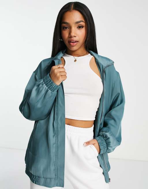 ASOS DESIGN - Bomberjack in groenblauw