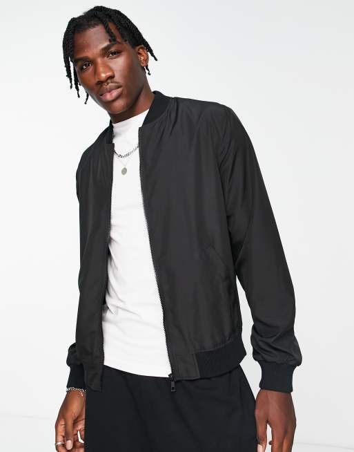 ASOS DESIGN - Bomberjack in zwart