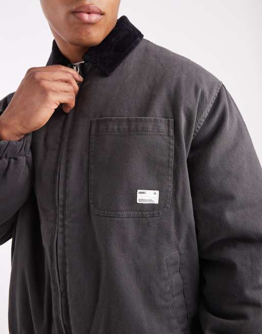 ASOS DESIGN - Bomberjack met borduursel in grijs, 3 van 5