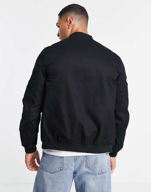 ASOS Design - Bomberjack met MA1-zak in zwart, 2 van 4