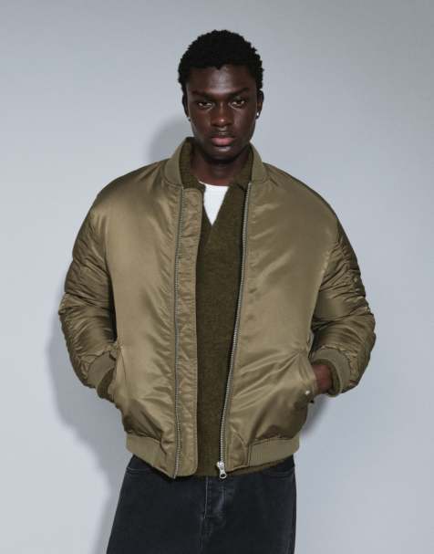 ASOS DESIGN - Bomberjacka i khaki - view 1