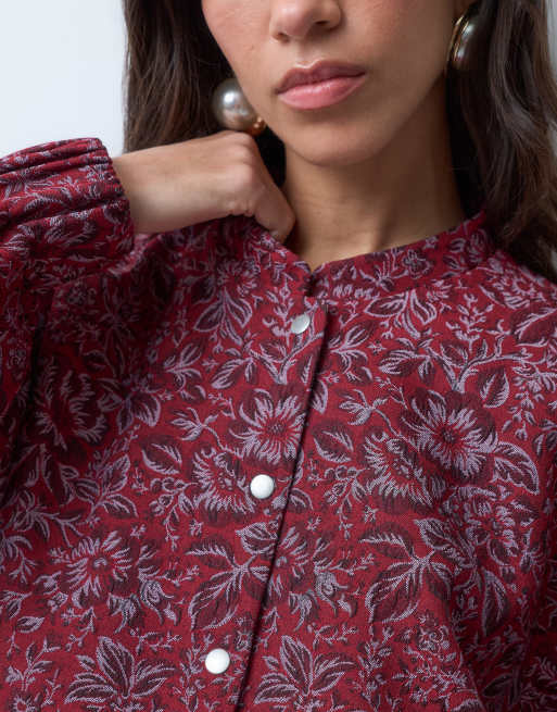 ASOS DESIGN Bomberjacke in Blumenmuster und Gobelin-Optik, 3 von 4