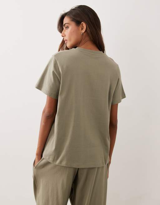 ASOS DESIGN bomulds-T-shirt-sæt i beige, 4 af 4