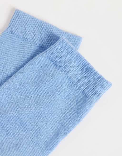 ASOS DESIGN bomullsstrumpor i blått, 2 av 3