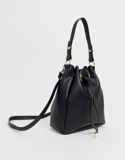 ASOS DESIGN bonded bucket bag